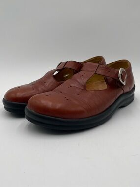 Footprints Alma Birkenstock Size 42 US 11-11.5 Brown Leather Mary Janes Shoes